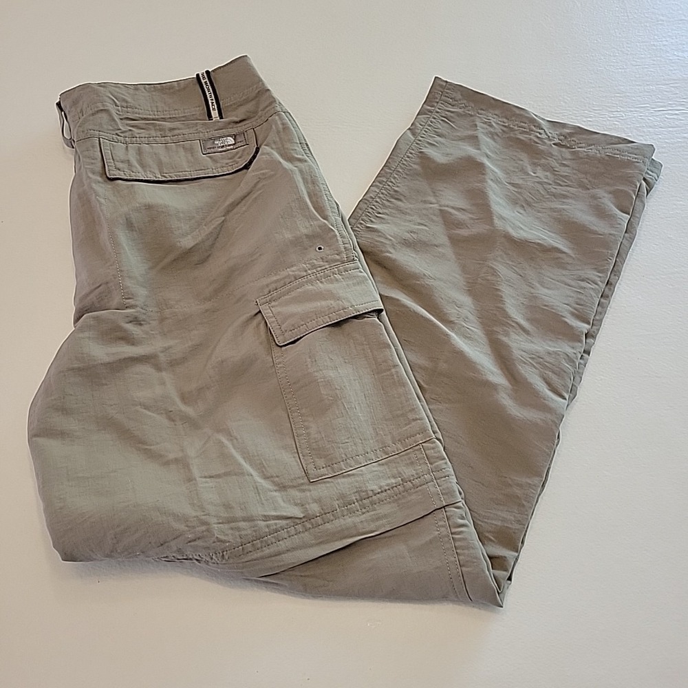 The North Face Pants Mens 30 Khaki Convertible Zip Off Hiking Nylon Lightweight
